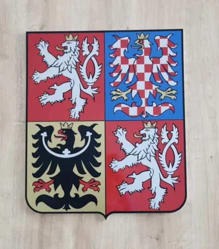 volební státní znak ze smaltu