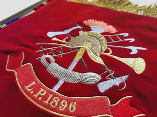 prapor SDH Hamr, detail výšivky